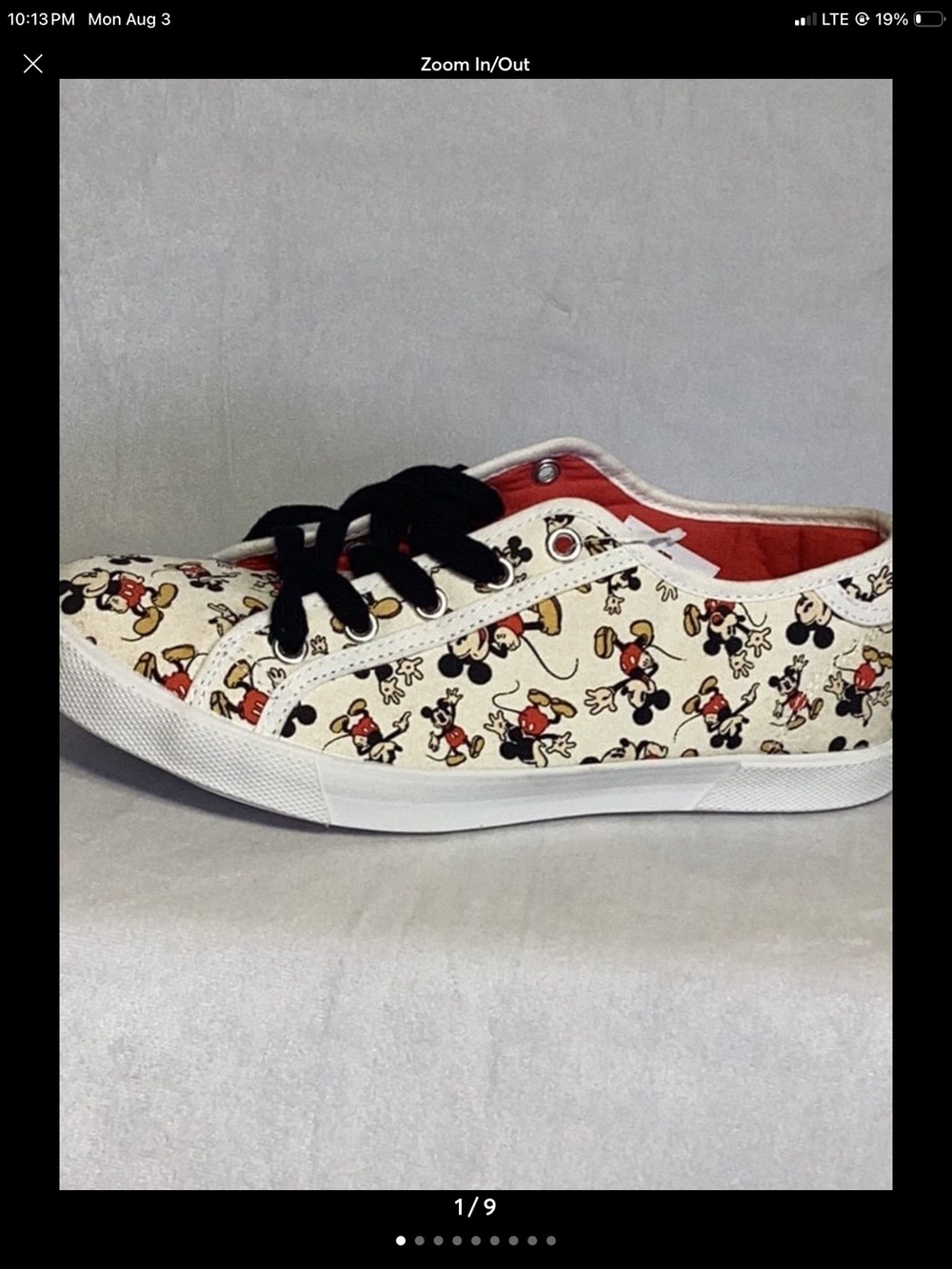 Disney parks Mickey Mouse shoes unixes